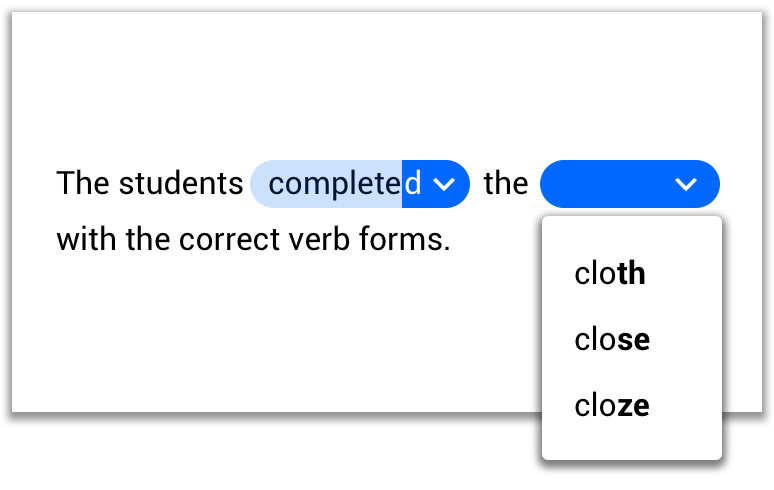 Multiple Choice Text